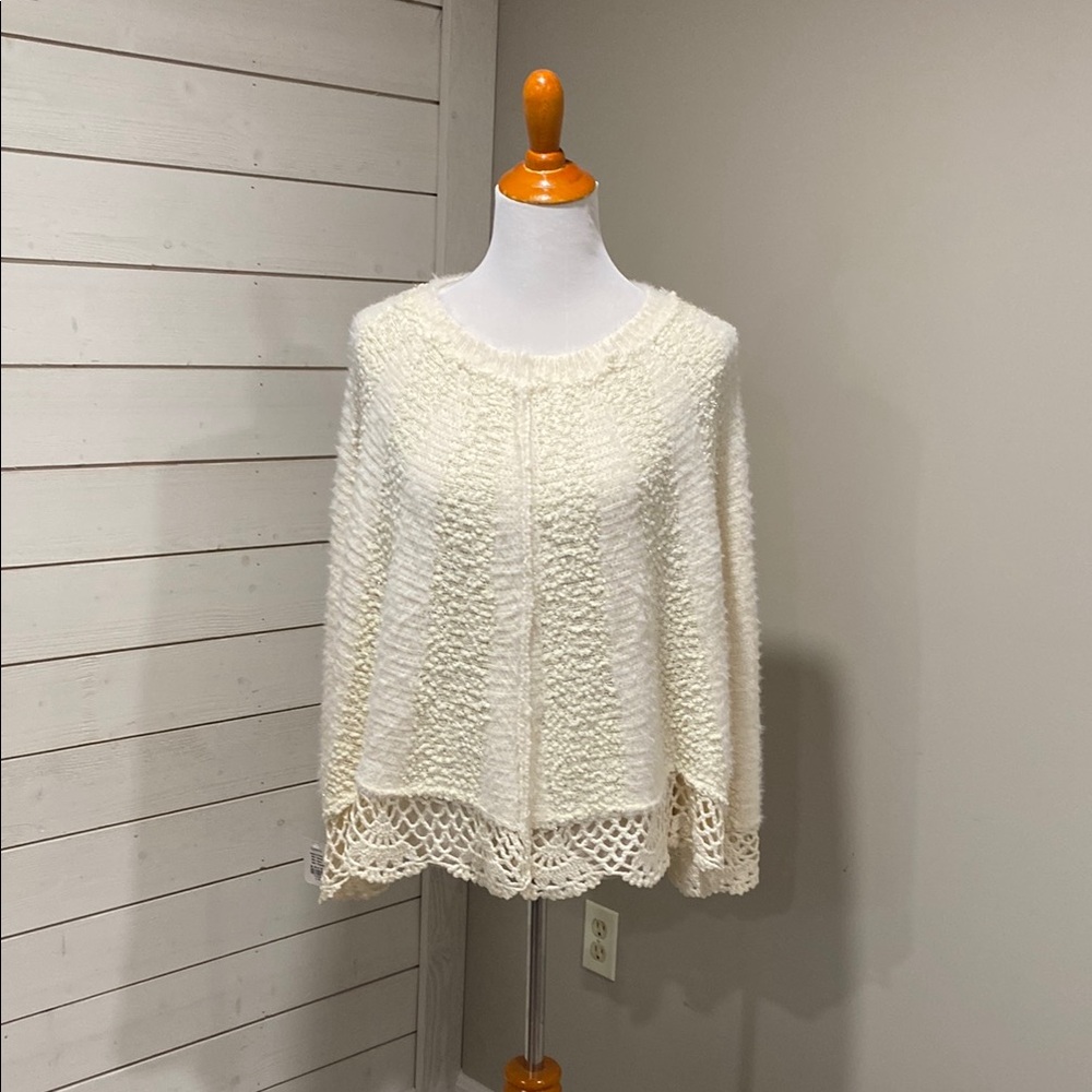 Chic Cream Poncho for Women